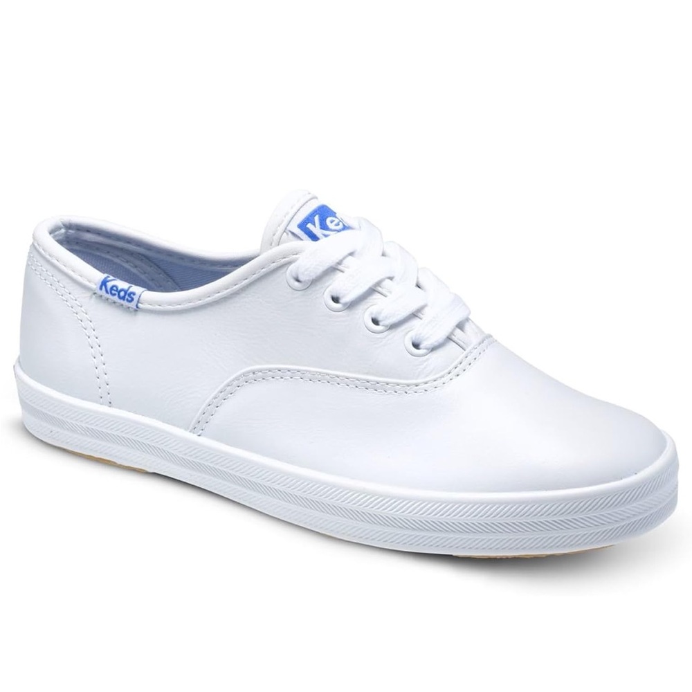 NEW! Keds Champion Sneakers Memory Foam Lace Up Little Big Kid White Size 1